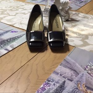 YSL Black/Spazzalat size 6 Medium elegant shoes
